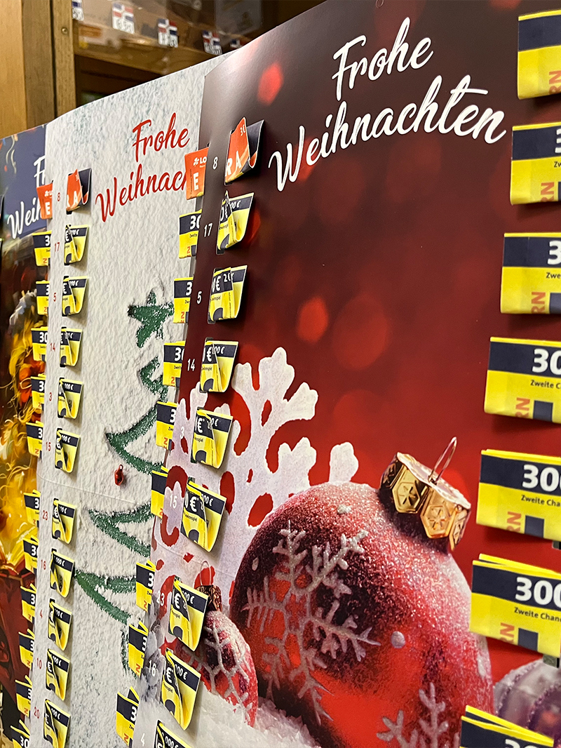 Ab sofort wieder erhältlich: Bayern-Los Adventskalender in verschiedenen Motiven