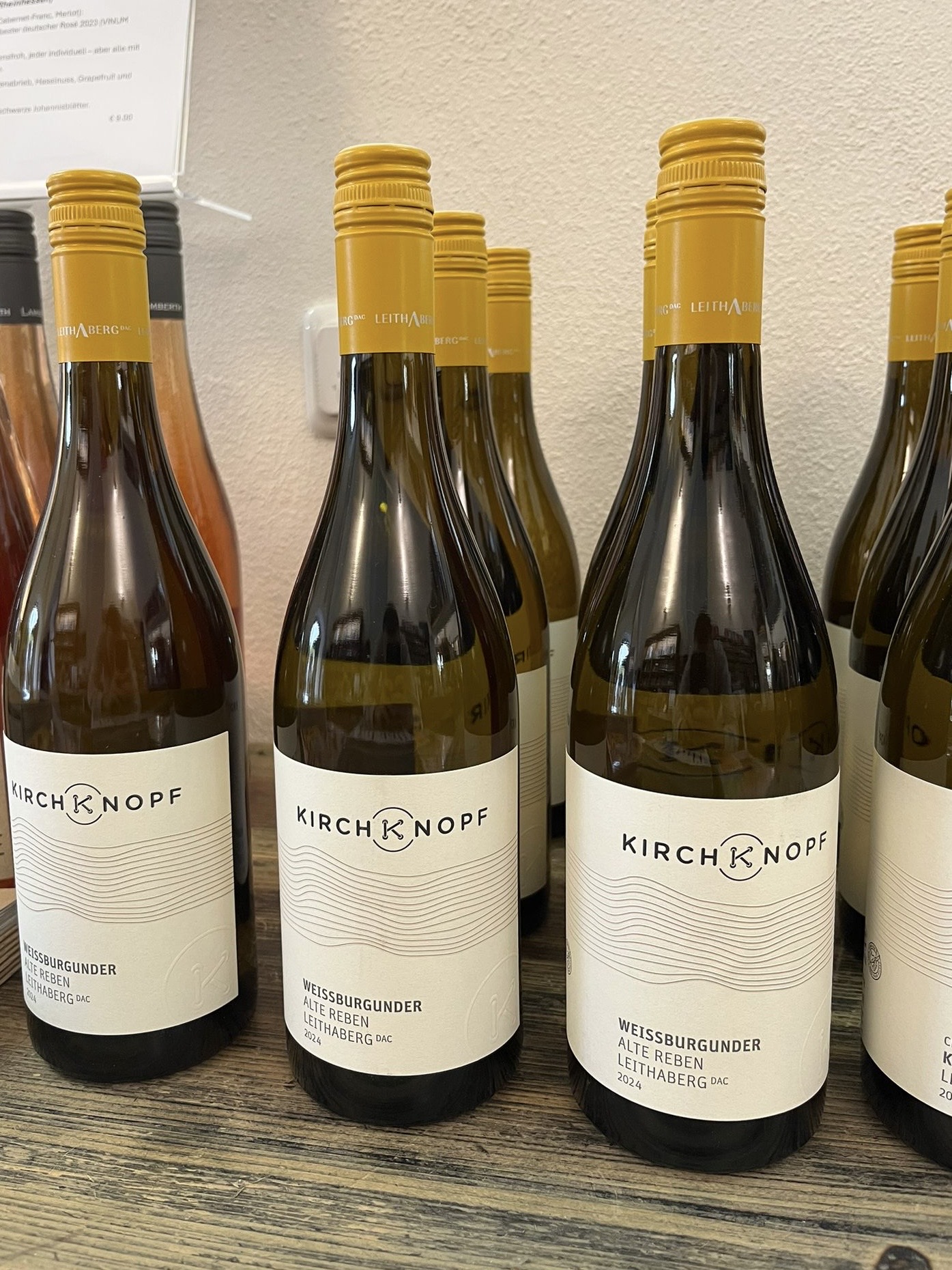Unsere aktuelle Weinauswahl: Weingut Kirchknopf - Eisenstadt, Österreich - Weißburgunder Alte Reben € 11.90