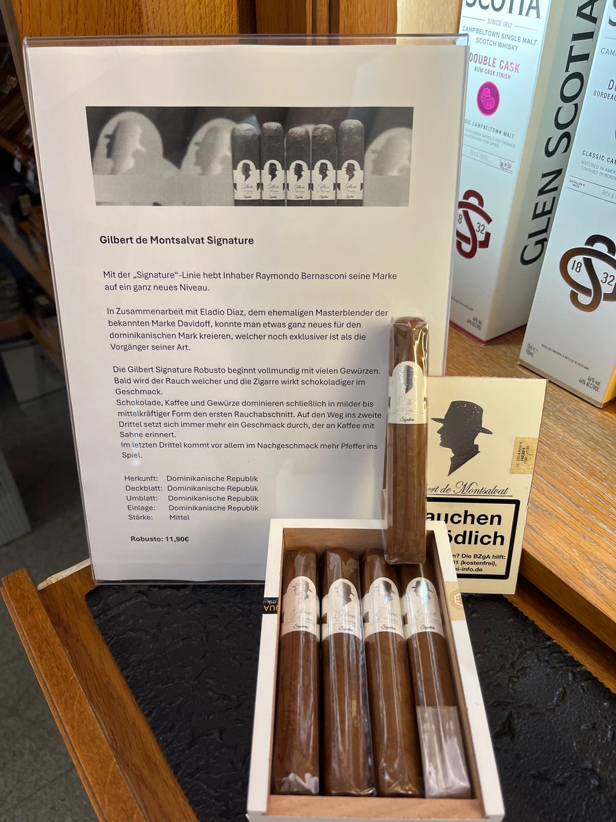 Zigarre des Monats: Gilbert de Montsalvat Signature - Robusto € 11.90